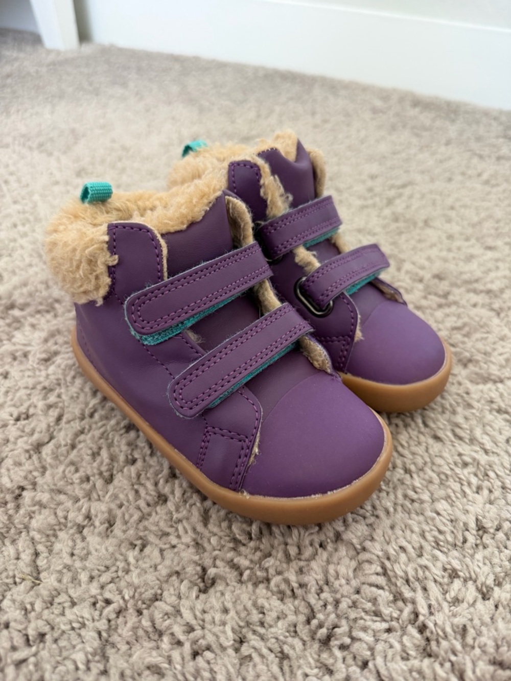 Ten Little Furry High Top sneakers in power purple